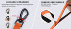 Waterproof Dog Leash, 3M/5M/10M/15M/20M/30M Dog Training Leash for Outside, Durable PVC Long Line Tracking Lead with Padded Hand
