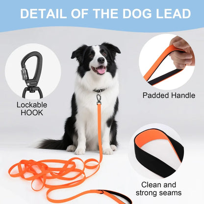 Waterproof long training leash for dogs