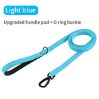 Waterproof Dog Leash, 3M/5M/10M/15M/20M/30M Dog Training Leash for Outside, Durable PVC Long Line Tracking Lead with Padded Hand