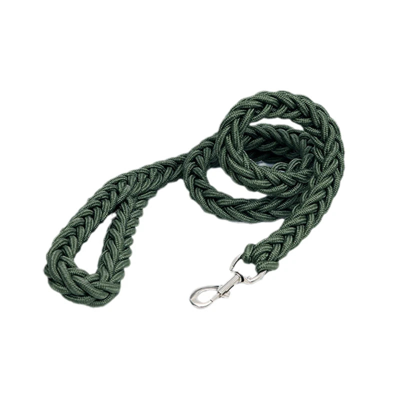 Sturdy Nylon Big Dog Leash for Medium Large Dogs Strong Pet Round Rope Bulldog Golden Retriever Pitbull Lead Chain Pet Supplies