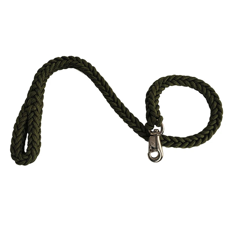 Sturdy Nylon Big Dog Leash for Medium Large Dogs Strong Pet Round Rope Bulldog Golden Retriever Pitbull Lead Chain Pet Supplies