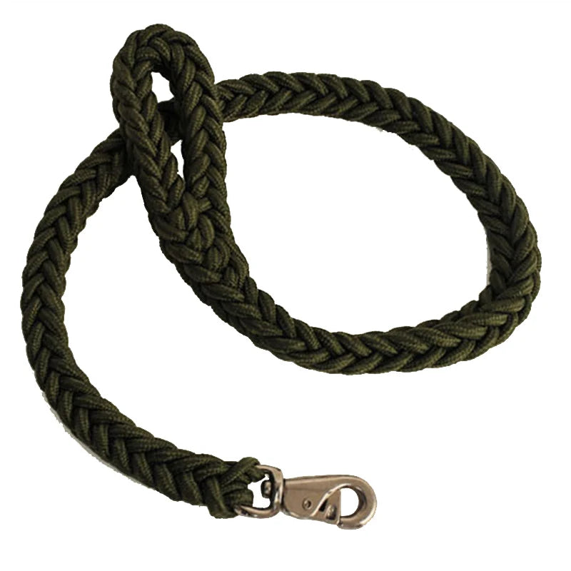 Sturdy Nylon Big Dog Leash for Medium Large Dogs Strong Pet Round Rope Bulldog Golden Retriever Pitbull Lead Chain Pet Supplies