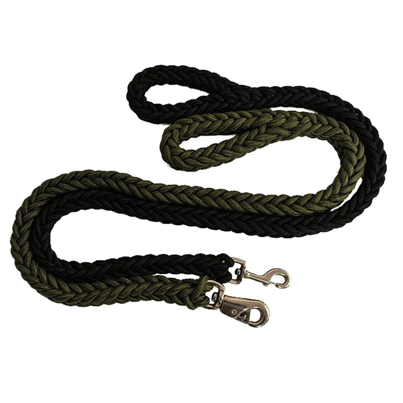 Sturdy Nylon Big Dog Leash for Medium Large Dogs Strong Pet Round Rope Bulldog Golden Retriever Pitbull Lead Chain Pet Supplies