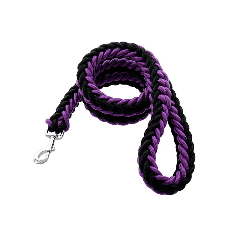 Sturdy Nylon Big Dog Leash for Medium Large Dogs Strong Pet Round Rope Bulldog Golden Retriever Pitbull Lead Chain Pet Supplies