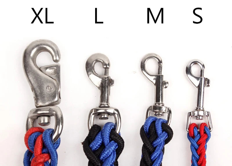 Sturdy Nylon Big Dog Leash for Medium Large Dogs Strong Pet Round Rope Bulldog Golden Retriever Pitbull Lead Chain Pet Supplies