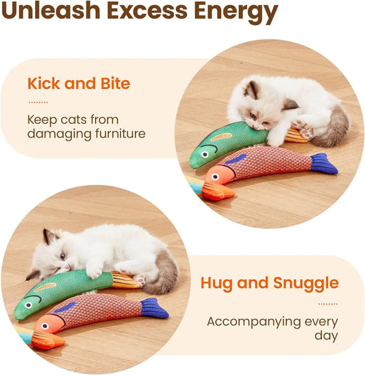 Plush Fish Cat Toy