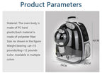 SpaceCapsule Transparent Pet Backpack Carrier Lightweight Portable Breathable Foldable for Cats Dogs Outdoor Travel Adventure