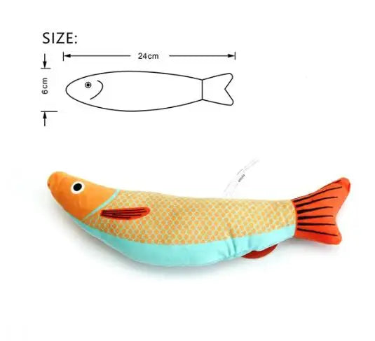 Plush Fish Cat Toy