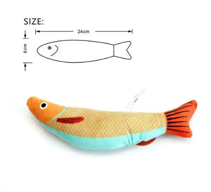 Plush Fish Cat Toy