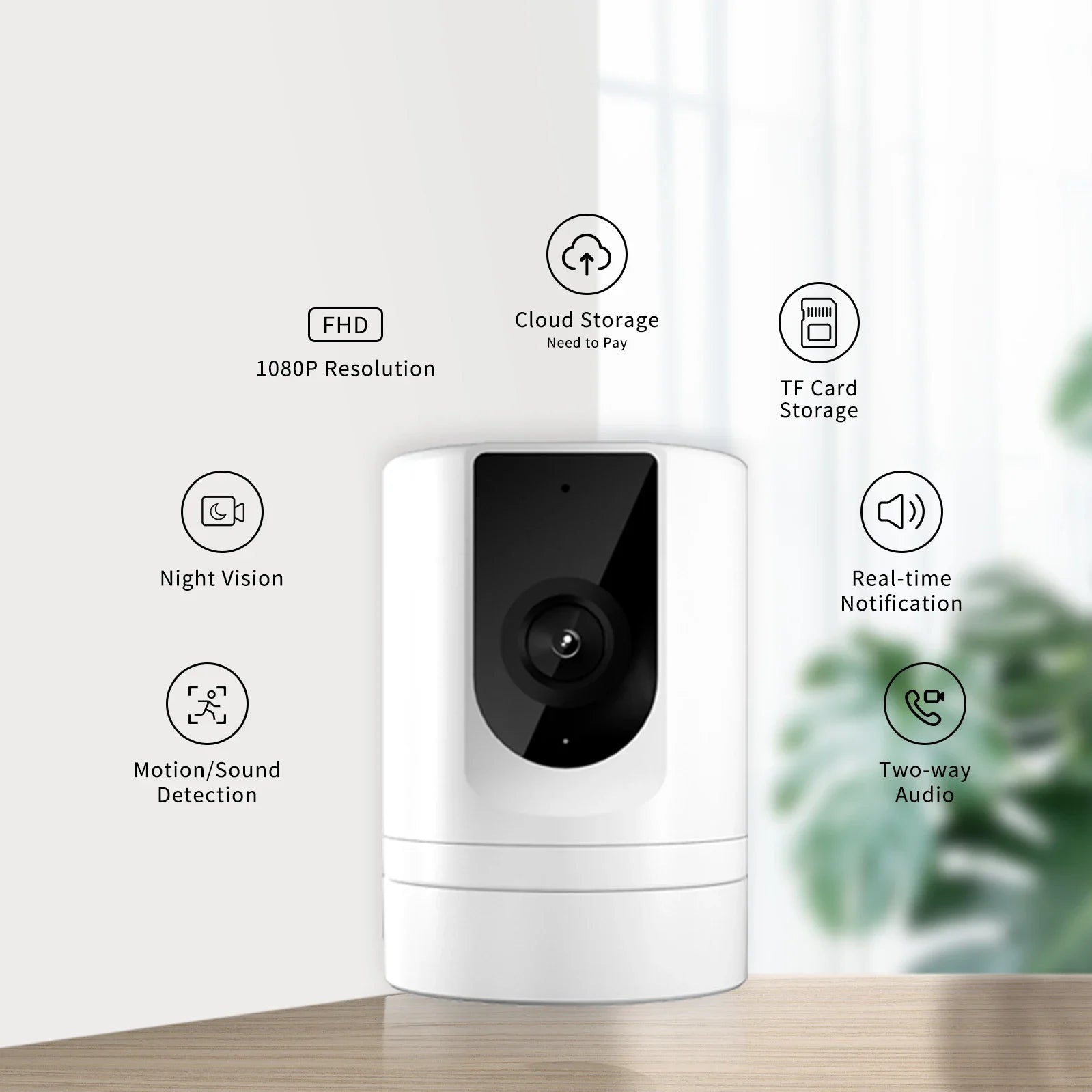 BoyKeep K11 Indoor Security Camera 1080P – Pet & Baby Monitor with App