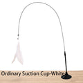 Interactive Cat Feather Wand Toy with Suction Cup