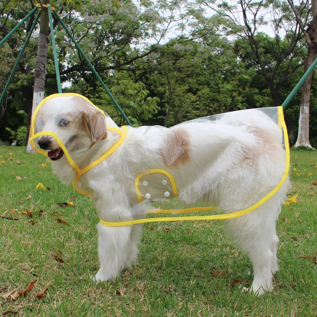 Puppy Raincoat Waterproof Pet Rain Jacket for Small Medium Dogs Cats Jumpsuit Chihuahua Teddy Hooded Pug Rain Poncho Rainwear