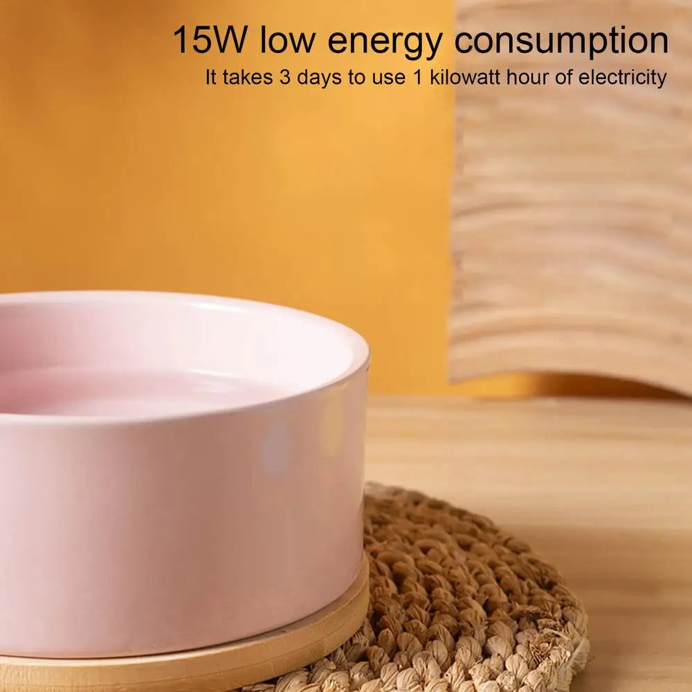 Heated pet water bowl