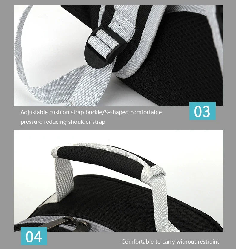 SpaceCapsule Transparent Pet Backpack Carrier Lightweight Portable Breathable Foldable for Cats Dogs Outdoor Travel Adventure