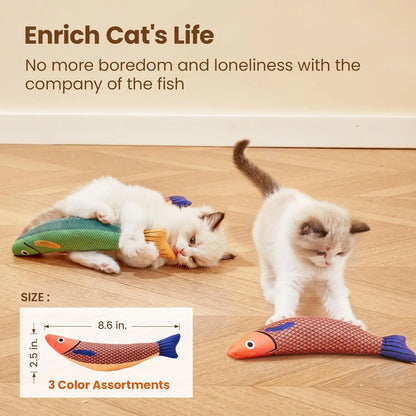 Plush Fish Cat Toy