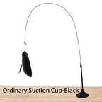 Interactive Cat Feather Wand Toy with Suction Cup
