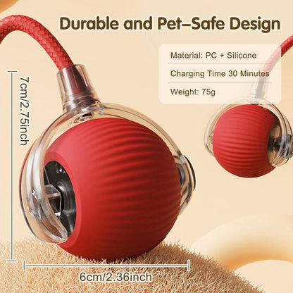 Interactive rolling ball for cats