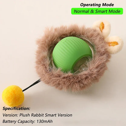 Interactive rolling ball for cats
