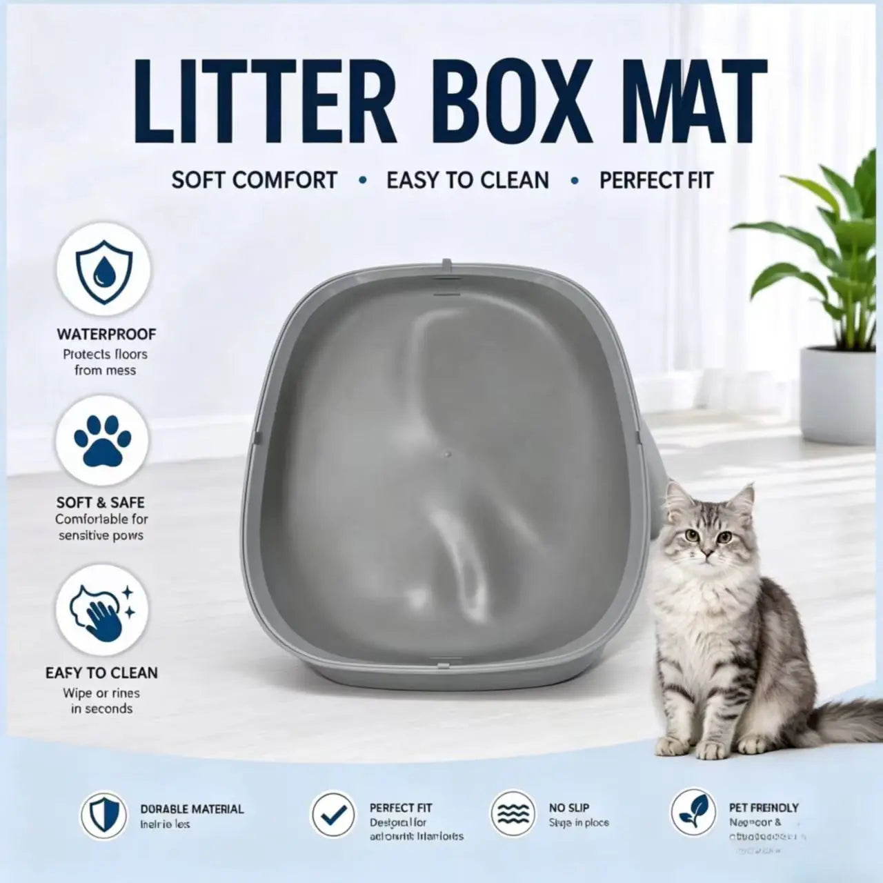 Silicone Cat Litter Mat