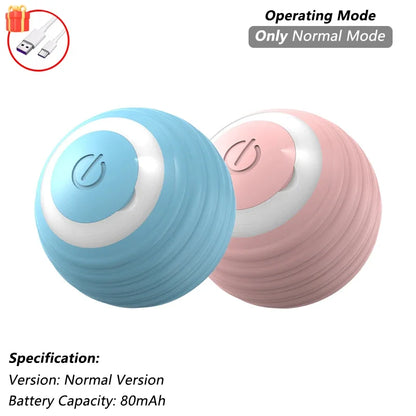Interactive rolling ball for cats