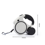 Retractable Dog Leash with LED Light & Waste Bag Dispenser — 5M Nylon