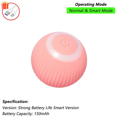 Interactive rolling ball for cats