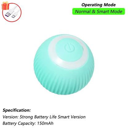 Interactive rolling ball for cats