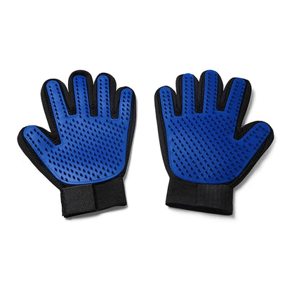 Silicone grooming gloves for cats and dogs