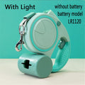 Retractable Dog Leash with LED Light & Waste Bag Dispenser — 5M Nylon