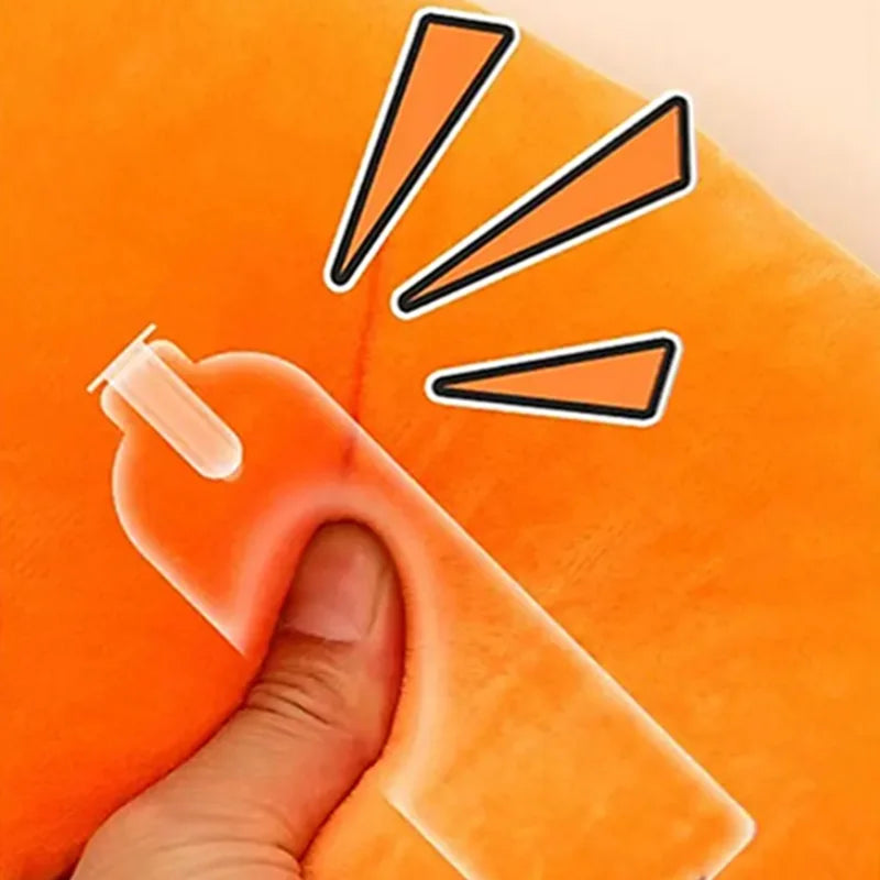 Carrot plush dog toy