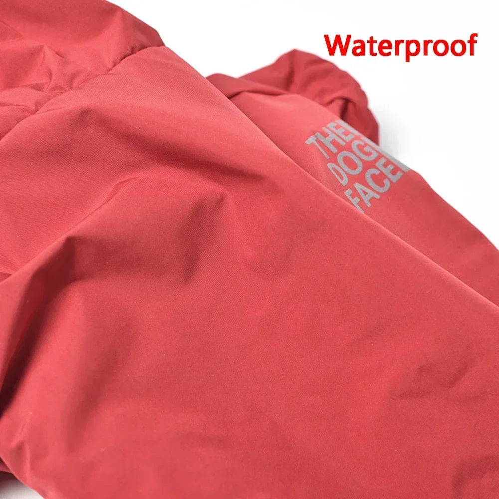 Reflective Waterproof Dog Jacket — Warm Hooded Winter Coat