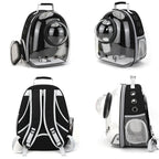 SpaceCapsule Transparent Pet Backpack Carrier Lightweight Portable Breathable Foldable for Cats Dogs Outdoor Travel Adventure