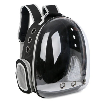 Transparent pet backpack for cats and dogs