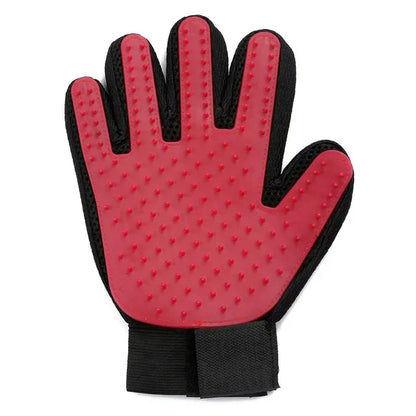 Silicone grooming gloves for cats and dogs