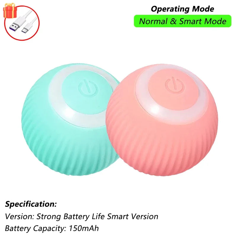 Interactive rolling ball for cats